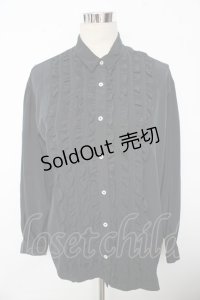 INGEBORG / フリルブラウス F 黒 Y-25-10-10-114-LO-BL-SZ-ZY