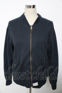 INGEBORG / ロゴptスウェットブルゾン F 紺 Y-25-10-10-119-LO-TO-SZ-ZY