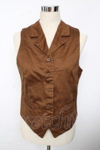 KANEKO ISAO / デニムベスト  ブラウン Y-25-10-10-120-EL-TO-SZ-ZY
