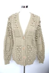 PINK HOUSE / モチーフつきニットカーディガン F カーキ Y-25-10-10-122-LO-TO-SZ-ZY