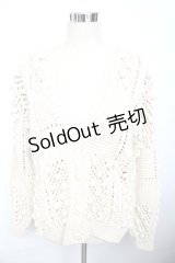 PINK HOUSE / モチーフつきニットカーディガン F 生成り Y-25-10-10-123-LO-TO-SZ-ZY