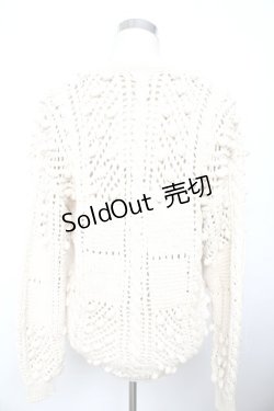 画像2: PINK HOUSE / モチーフつきニットカーディガン F 生成り Y-25-10-10-123-LO-TO-SZ-ZY