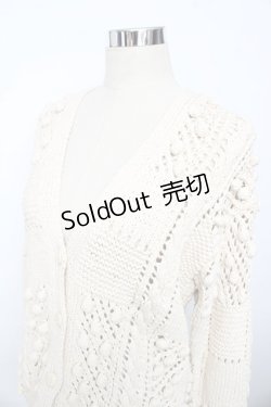画像3: PINK HOUSE / モチーフつきニットカーディガン F 生成り Y-25-10-10-123-LO-TO-SZ-ZY