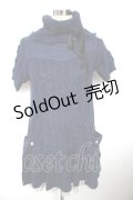 axes femme / タートルざっくりニットワンピース M 紺 Y-25-10-10-130-AX-OP-SZ-ZY