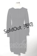 F&A / クレリック衿ニットワンピース F ネイビー Y-25-10-10-132-LO-OP-SZ-ZY