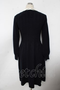 画像2: F&A / クレリック衿ニットワンピース F ネイビー Y-25-10-10-132-LO-OP-SZ-ZY