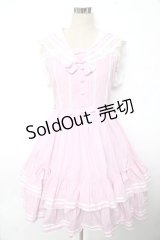 AND ROMEO / セーラージャンパースカート  ピンク Y-25-10-10-137-LO-OP-SZ-ZY