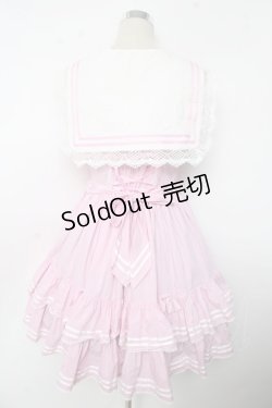 画像2: AND ROMEO / セーラージャンパースカート  ピンク Y-25-10-10-137-LO-OP-SZ-ZY