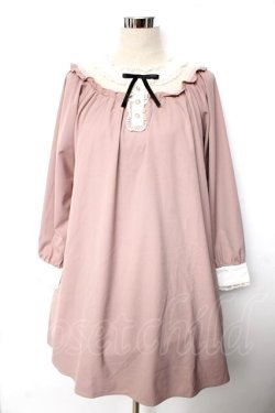 画像1: axes femme POETIQUE / チュールデザインフリルワンピース  ピンク Y-25-10-10-139-AX-OP-SZ-ZY