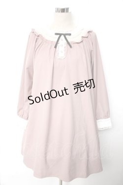 画像1: axes femme POETIQUE / チュールデザインフリルワンピース  ピンク Y-25-10-10-139-AX-OP-SZ-ZI