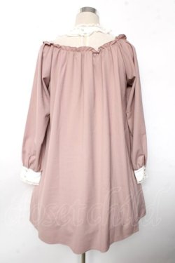 画像2: axes femme POETIQUE / チュールデザインフリルワンピース  ピンク Y-25-10-10-139-AX-OP-SZ-ZY