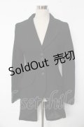 BPN / テーラードカラーウールロング燕尾ジャケット M 黒 Y-25-10-10-153-GO-CO-SZ-ZY