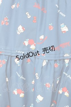 画像3: axes femme / ハローキティプリントスカート  青 Y-25-10-10-159-AX-SK-SZ-ZI