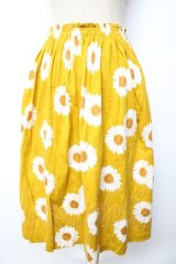 PINK HOUSE / ひまわり柄スカート F イエロー Y-25-10-10-167-LO-SK-SZ-ZY