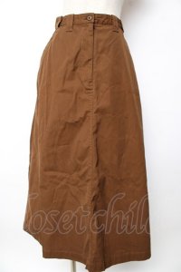 KANEKO ISAO / カーゴデニムスカート  ブラウン Y-25-10-10-168-EL-SK-SZ-ZY