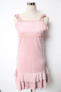 ロリータその他ブランド / フェイクスエードワンピース  ピンク Y-25-10-10-171-LO-OP-SZ-ZY