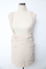 ロリータその他ブランド / ツイード吊りスカート 0 ベージュ Y-25-10-10-174-LO-SK-SZ-ZY