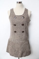 LIZ LISA / Wボタンツイードジャンスカ F ブラウン Y-25-10-10-176-LO-OP-SZ-ZY