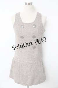 LIZ LISA / Wボタンツイードジャンスカ F ブラウン Y-25-10-10-176-LO-OP-SZ-ZY