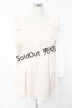 画像1: LIZ LISA / ツイードワンピース 0 ピンクベージュ Y-25-10-10-179-LO-OP-SZ-ZI