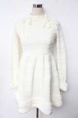LIZ LISA / ファー付きワンピース 0 オフ白 Y-25-10-10-180-LO-OP-SZ-ZY