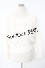 LIZ LISA / 肩レースニットトップス 0 アイボリー Y-25-10-10-181-LO-TO-SZ-ZY