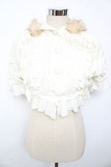 LIZ LISA / フード付きニットポンチョケープ 0 アイボリー Y-25-10-10-193-LO-CO-SZ-ZY