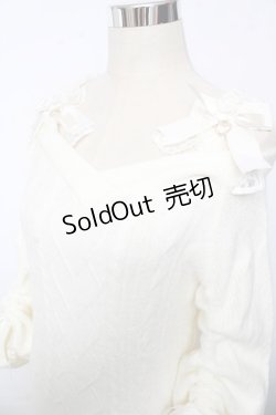 画像3: LIZ LISA / フリルストラップオフショルニット 0 アイボリー Y-25-10-10-198-LO-TO-SZ-ZY