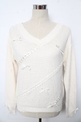 LIZ LISA / 編みリボンニット 0 オフ Y-25-10-10-202-LO-TO-SZ-ZY