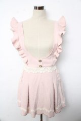 LIZ LISA / フラワーレースサスペンダースカート 0 ピンク Y-25-10-10-209-LO-SK-SZ-ZY