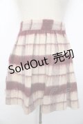 evelyn / チェック柄ウールスカート  ベージュ Y-25-10-10-214-LO-BL-SZ-ZY