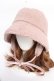 画像1: axes femme / 耳当て付きボアハット 57.5 ピンク Y-25-10-10-038-AX-AC-SZ-ZY (1)