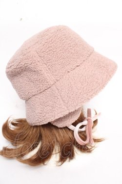 画像4: axes femme / 耳当て付きボアハット 57.5 ピンク Y-25-10-10-038-AX-AC-SZ-ZY