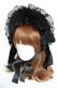画像1: MR corset / レースハーフボンネット  黒 Y-25-10-10-040-PU-AC-SZ-ZY (1)