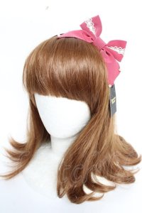 Innocent World / トーションレースとパールのカチューシャ  ピンク Y-25-10-10-050-IW-AC-SZ-ZY