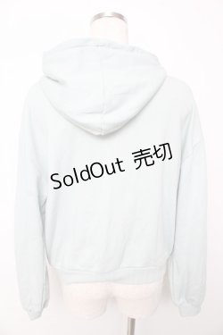 画像2: axes femme / 袖花刺繍ショートパーカー  ミント Y-25-10-13-044-AX-TO-SZ-ZY