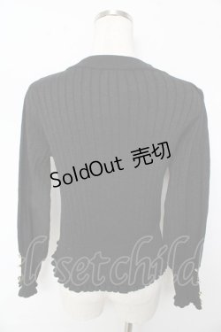 画像2: axes femme / ラメニットトップス  黒 Y-25-10-13-046-AX-TO-SZ-ZI