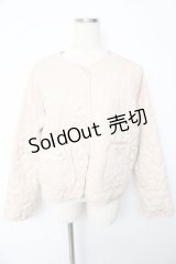 m petit by misako / サンリオキャラクターズコラボ シナモロール タフタハートキルトジャケット L 淡薄橙 Y-25-10-13-059-LO-JA-SZ-ZY