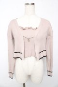 pium / バイカラーカーデフリルキャミセット F ピンク Y-25-10-13-063-LO-TO-SZ-ZY