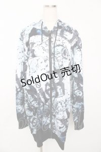 NieR Clothing / WHITE CRASHLONG LENGTH ZIP OUTER F ホワイト Y-25-10-13-065-PU-TO-SZ-ZY