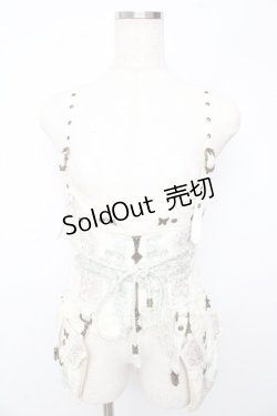 画像1: Ozz oneste / ポーチ付きチャイナコルセット  オフ Y-25-10-13-069-OO-SK-SZ-ZY
