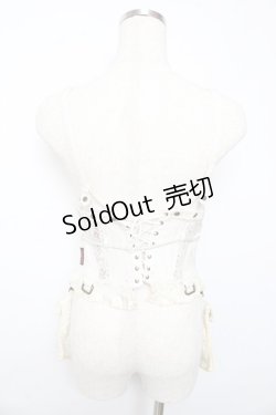 画像2: Ozz oneste / ポーチ付きチャイナコルセット  オフ Y-25-10-13-069-OO-SK-SZ-ZY