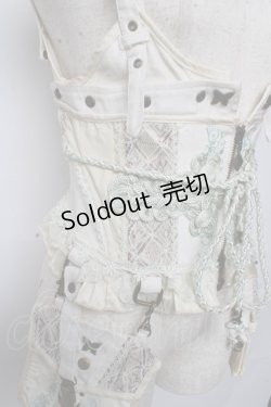 画像4: Ozz oneste / ポーチ付きチャイナコルセット  オフ Y-25-10-13-069-OO-SK-SZ-ZY