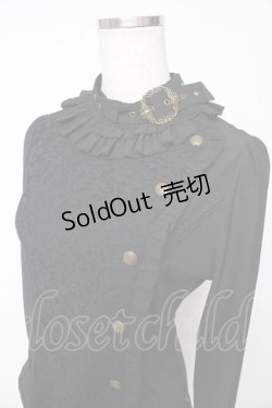 画像3: OZZ ANGELO / バックルポイントブラウス  黒 Y-25-10-13-073-OO-BL-SZ-ZY