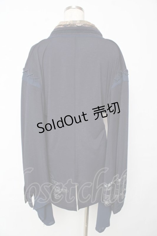 画像2: Ozz oneste / 酔夢着物ブラウス  紺 Y-25-10-13-080-OO-BL-SZ-OS (2)