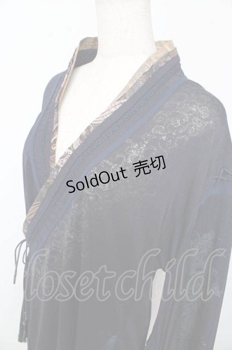 画像3: Ozz oneste / 酔夢着物ブラウス  紺 Y-25-10-13-080-OO-BL-SZ-OS (3)