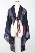 Qutie Frash / 着物ショートカーデ  紺 Y-25-10-13-081-QU-TO-SZ-ZY