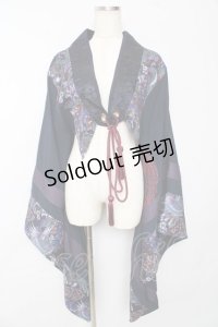 Qutie Frash / 着物ショートカーデ  紺 Y-25-10-13-081-QU-TO-SZ-ZY