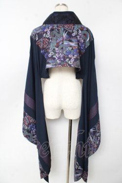 画像2: Qutie Frash / 着物ショートカーデ  紺 Y-25-10-13-081-QU-TO-SZ-ZY