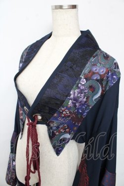 画像3: Qutie Frash / 着物ショートカーデ  紺 Y-25-10-13-081-QU-TO-SZ-ZY